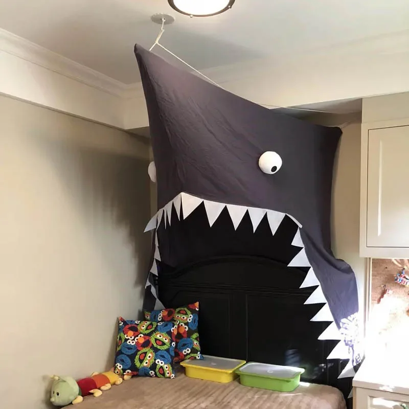 

150CM*280CM Portable Play Kids Tent Animal Shark tent Children Indoor Outdoor Ocean Ball game Bed tent Castle Room House gift