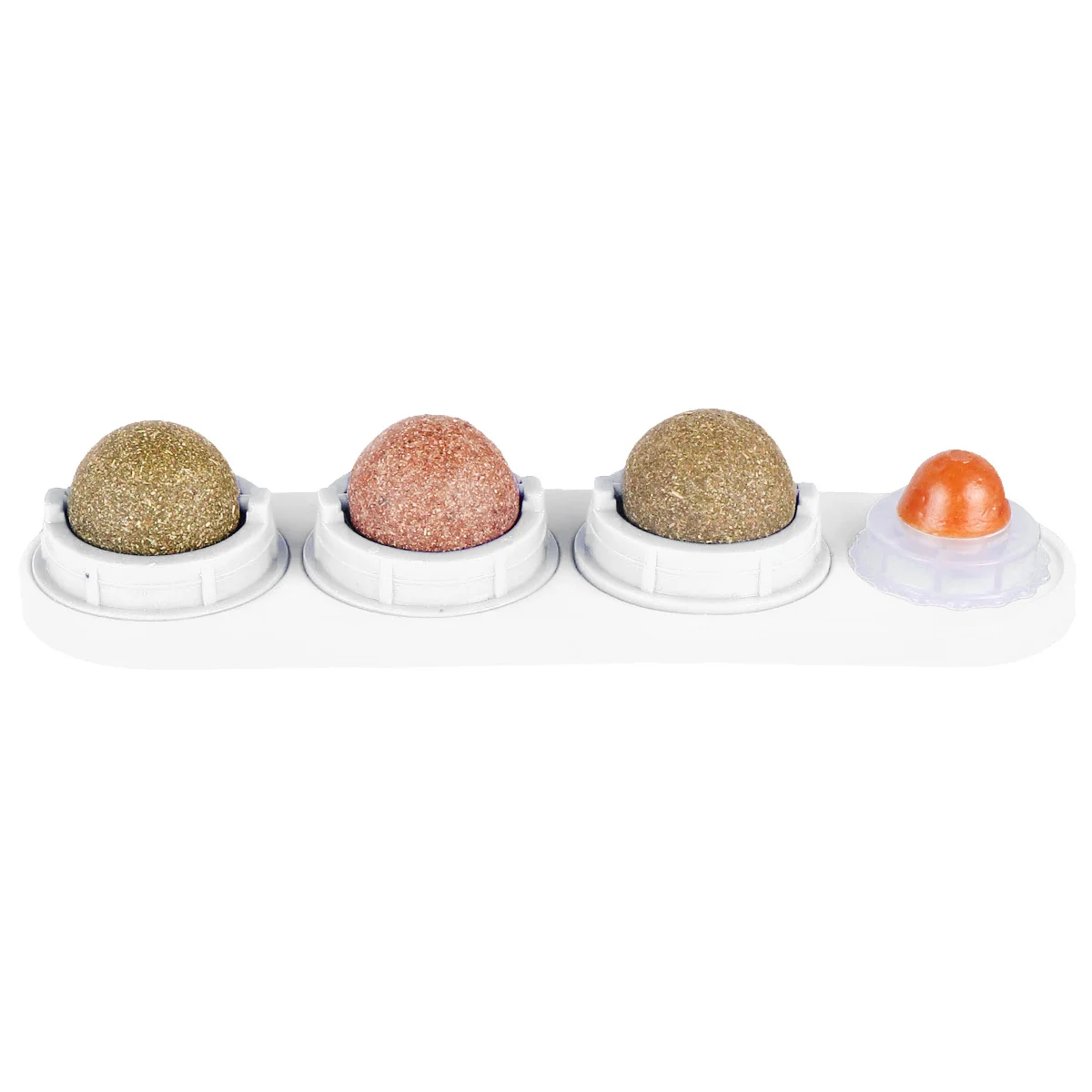 

Cat Snacks White Chew Pet Natural Instinct Catnip Ball Mint Balls Durable
