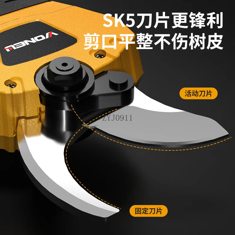 Обрезка фруктовых деревьев, толстая ветка, сбор чая, садовые ножницы, портативные перезаряжаемые электрические ножницы, садовые инструменты