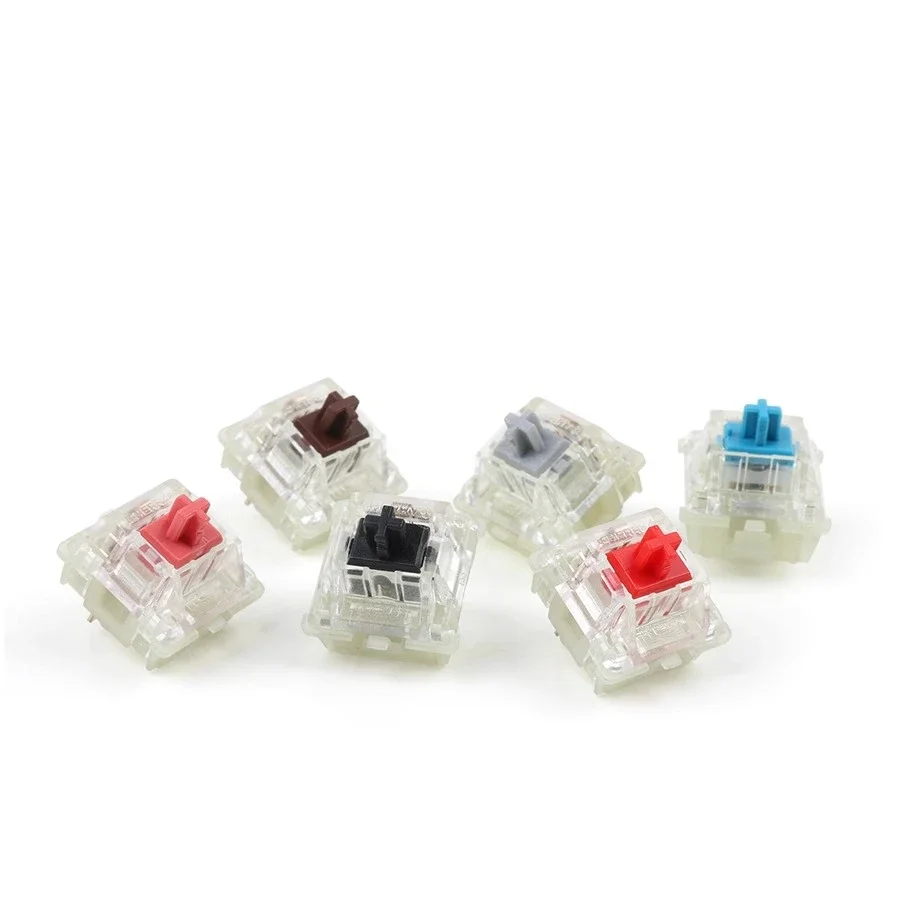 4pcs/pack Original Cherry MX RGB Switch For Mechanical Keyboard MX Switches Shaft Red Black Blue Brown Silver Transparent Cover