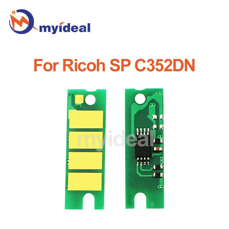 Toner Chip For for Ricoh SPC352 SP C352DN C352 407383 407384 407385 407386 Cartridge Reset Chips Printer Refill