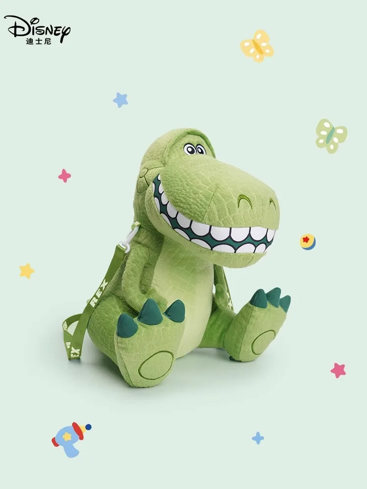 Disney Toy Story Rex Anime Cartoon Cute Plush Toy Creative Dinosaur Doll Pendant Personalized Keychain Accessories Birthday Gift