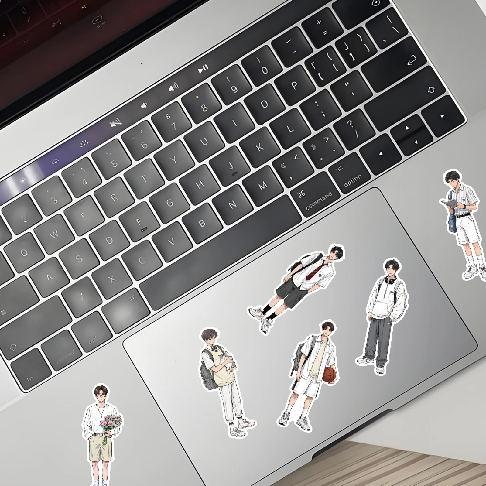 20pcs of Exquisite Boy Magazine and Newspaper Character Pattern Korean Stickers for Phone Cases Diy Decor Fridge Kids Stickers