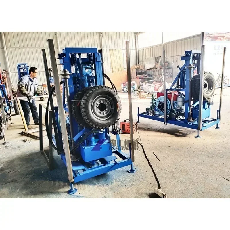 100m Hydraulic Borehole Drilling Machine Geotechnical Investigation Drill Rig Small Portable Water Well Drilling Rig