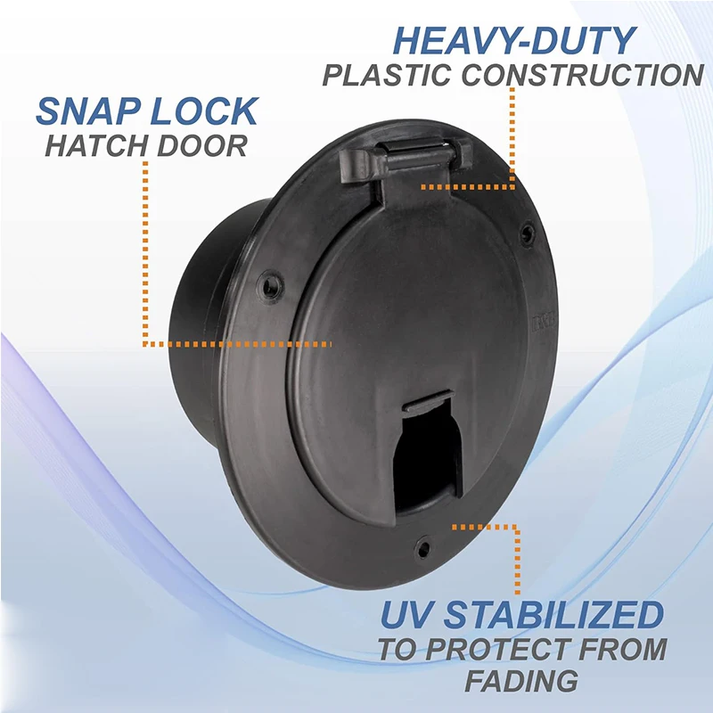 Round Electric Cable Cord Hatch Power Cords Round Polar For RV Truck Boat Camper For 30 Or 50 Amp Cover Sun Fade Protected