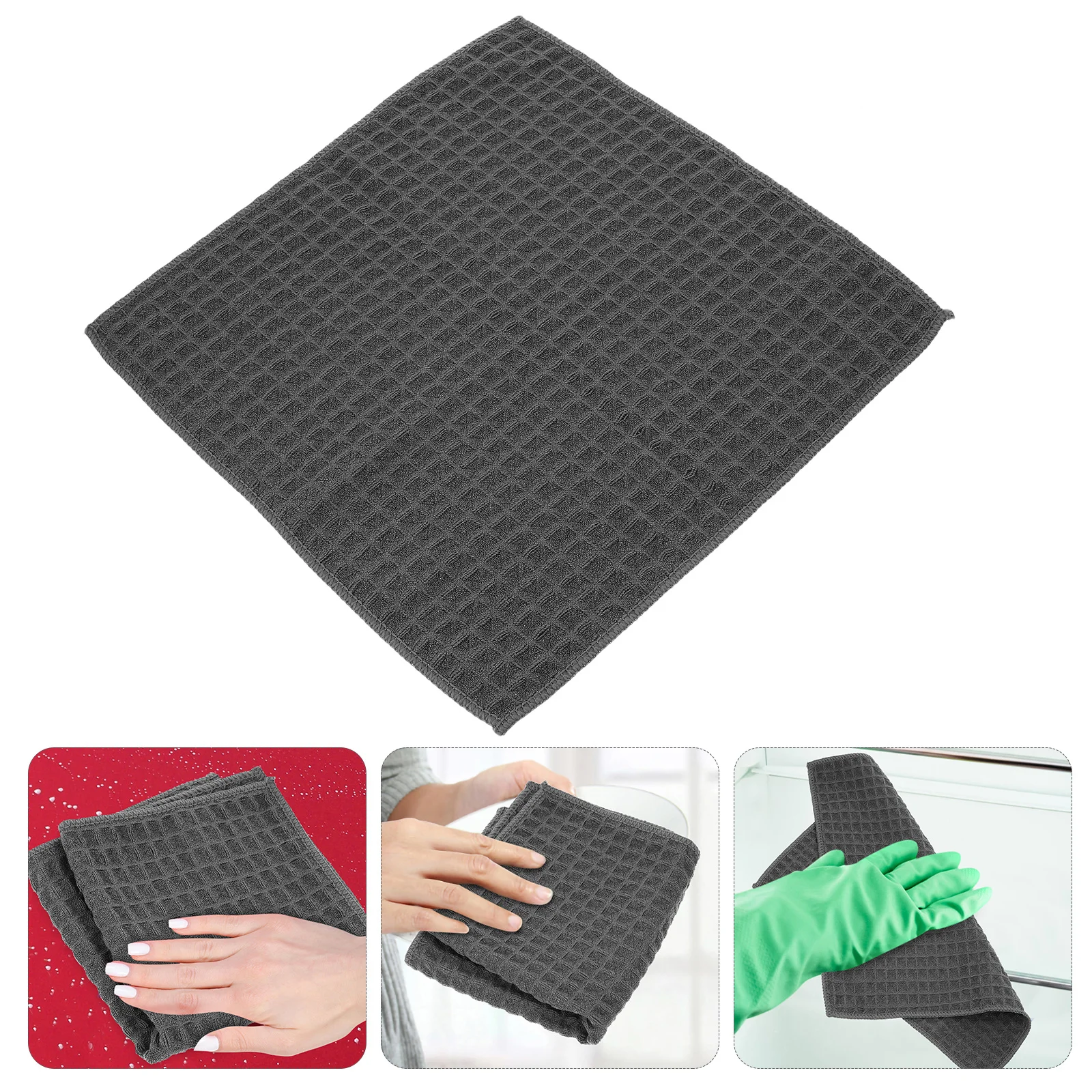 

Kitchen Microfiber Dishcloth Soft Super Absorbent Dishwashing Towel Reusable Cleaning Rag for Kitchenware Oil Water