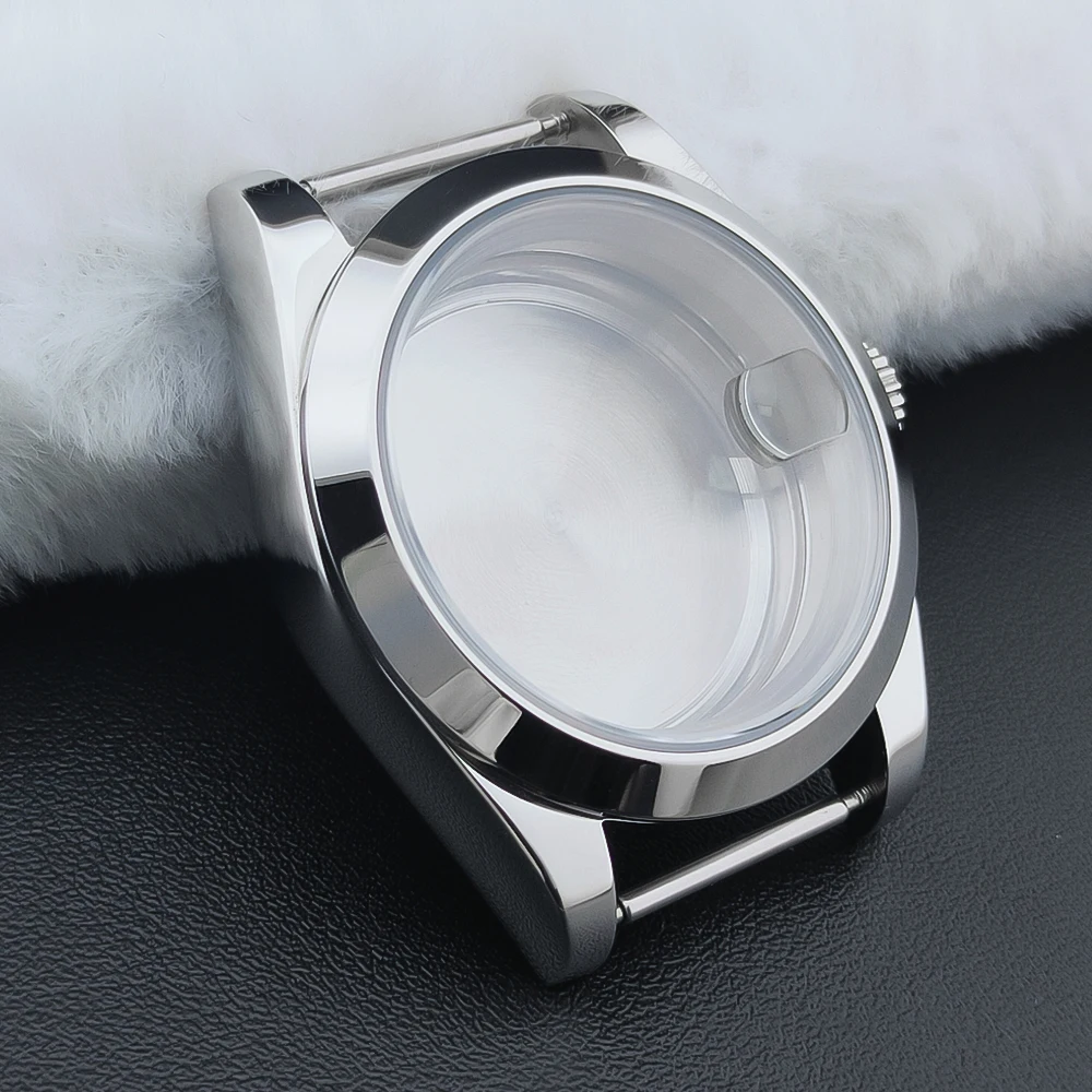 Manbushijie36/39mm sapphire glass watch case fit NH35 NH36 NH34 ETA2824 2836 Mingzhu DG2813 3804 Miyota8205 8215 PT5000 movement