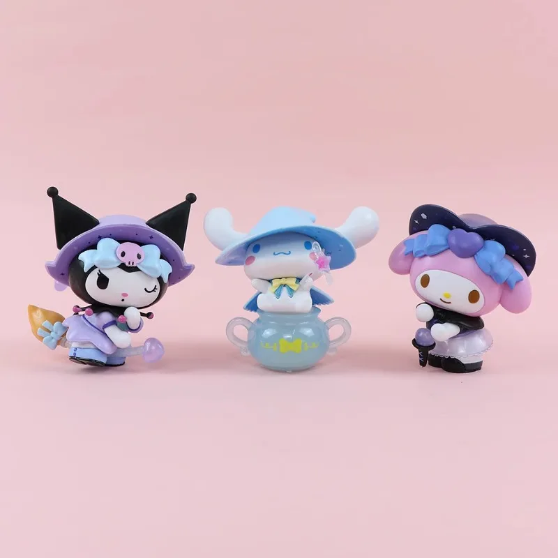 Miniso Sanrio Moja melodia Kuromi Cinnamoroll Magic Story seria pudełko z niespodzianką kawaii dekoracja biurka ozdoby zabawki dla dzieci