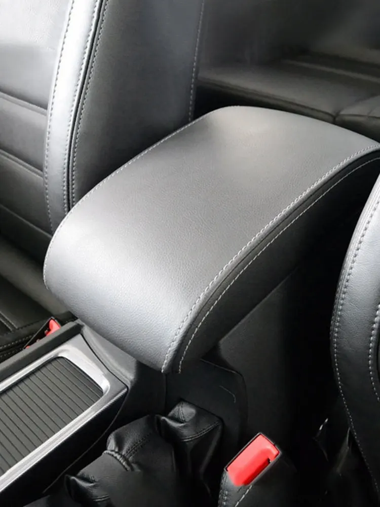Car Styling Interior Center Control Armrest Box Leather Cover Protection Trim For Ford Mondeo 2007 2008 2009 2010 2011 2012