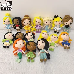 Cute Handmade Crochet Princess Doll Knitted handmade Keychain Cartoon Animals Ornaments Bag Ornaments Finished