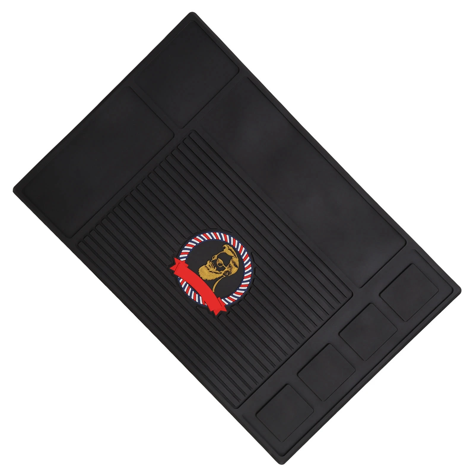 Barber Tools Mat Silicone Skid Resistance Waterproof Strong Adsorption Barber Station Organizer Mat for Hair Salon