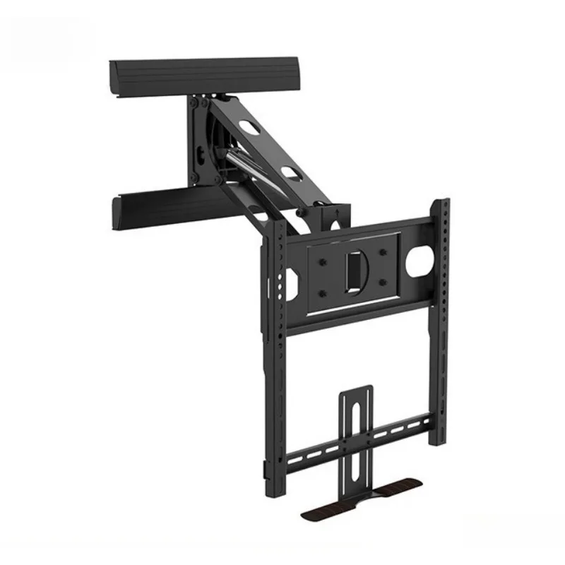 Gas Spring Hydraulic Lift TV Wall Bracket Height Adjustable Fireplace TV Mount Compatible With 32 To 50 Inch Flat Screen TV