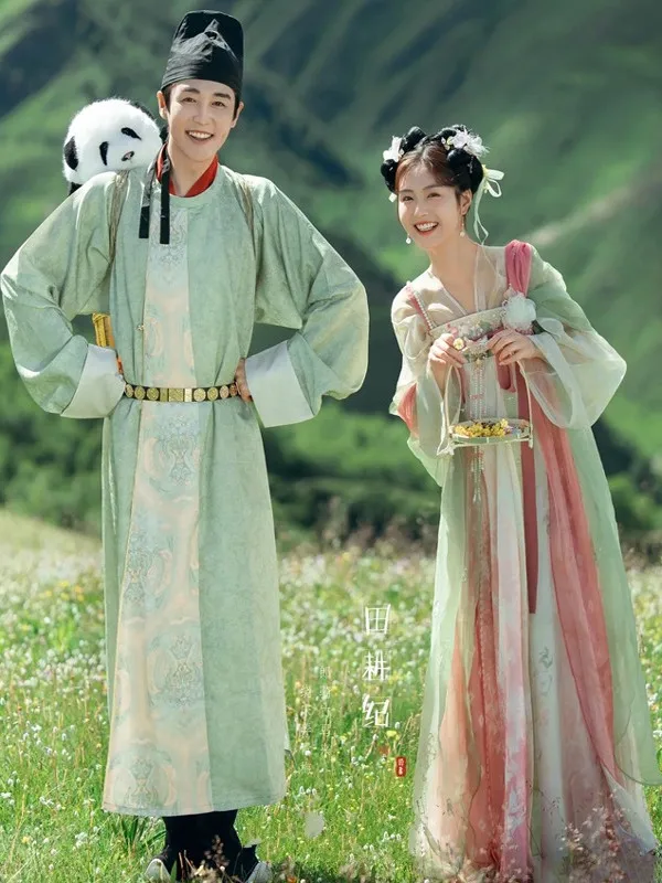 

Новый костюм Тан для молодых пар, тематический фотосессий, милый и игривый, традиционная китайская одежда Ханьфу для молодых женщин