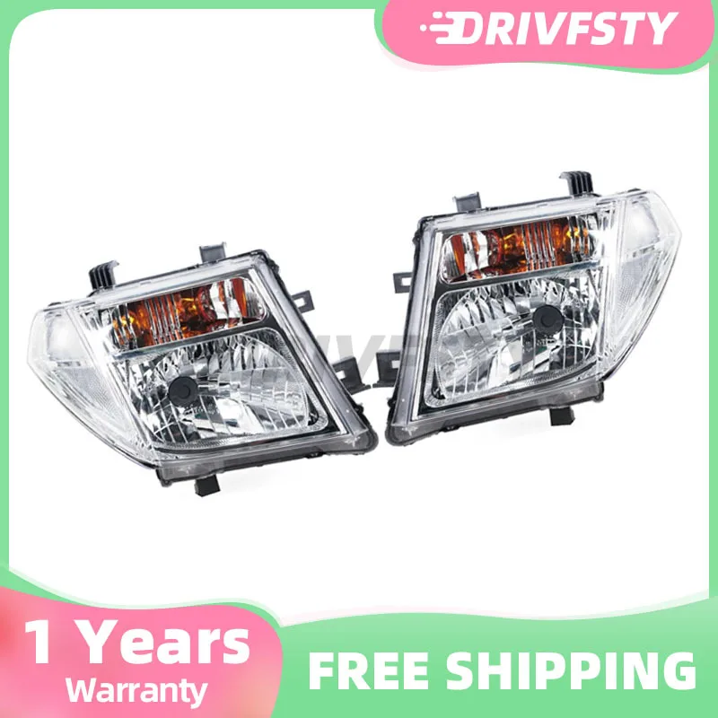 

Car Front Bumper Headlight For Nissan Navara D40 2005 2006 2007 2008 2009 Daytime Running Lights Headlamps Car Accessories