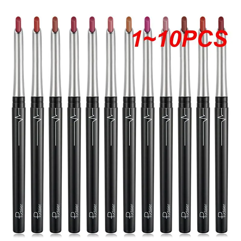 1 ~ 10 Stuks Kleuren Langdurige Matte Lipliner Potlood Waterdicht Gemakkelijk Te Dragen Sexy Lippen Make-Up Fijne Lippenstift Maquiagem Tslm1