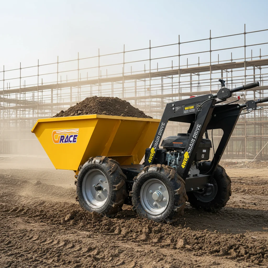 

1-2 Ton Mobile Self Propelled Hydraulic Tipper Wheel Mini Dump Dumper Farm Orchard Handling Vehicle