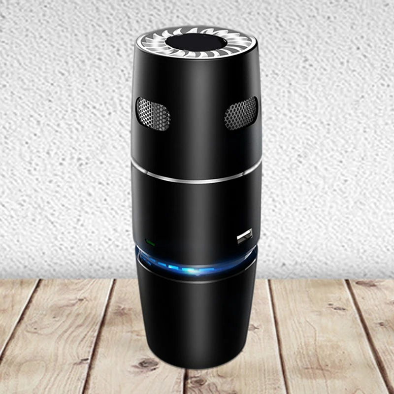 Purificateur d'air avec filtre HEPA pour la maison, le bureau, la voiture, la purification de la poussière de fumée, l'élimination des odeurs, les ions négatifs, les supporter ficateurs d'air