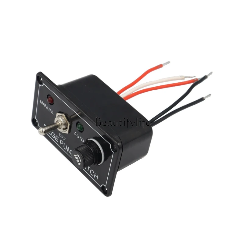 

*parts and accessories12V5A vehicle and ship modification switch panel, rocker key with indicator light switch panel MANUAL-OFF-