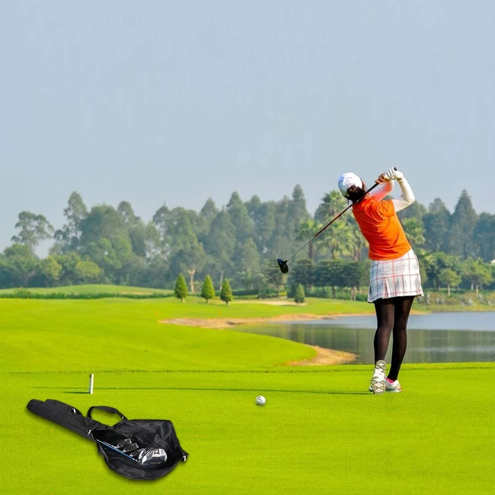 Golf Lightweight Carry Bag Foldable Sunday Bag Travel Bag for Driving Range,Practice Thick and Tough Clubs Case Multi Colors