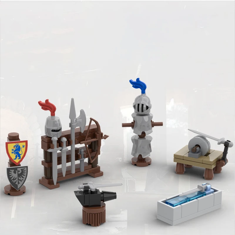 MOC Building blocks Toy Medieval Forge Accessory Model 90pcs Creative holiday gift for everyone