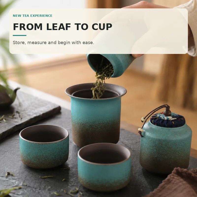 Elegant Chinese Stoneware Kung Fu Tea Set Spring Green Dehua Porcelain Teapot 4 Cups Canister Tray for Home Hotel Dormitory Gift