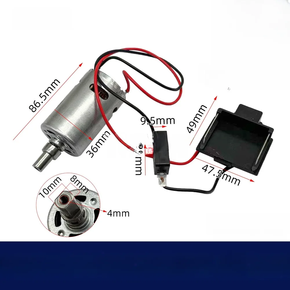21V Motor Assembly Replacement for Hair Dryer and Vacuum Cleaner Equipment with Metal Plastic Materials and Connector