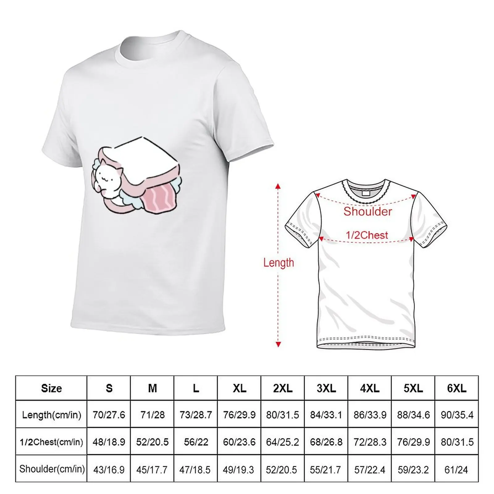 Sandwich [Fushigi Neko no Kyuu-chan] T-Shirt funny meme t-shirts Aesthetic clothing fitted t shirts for men
