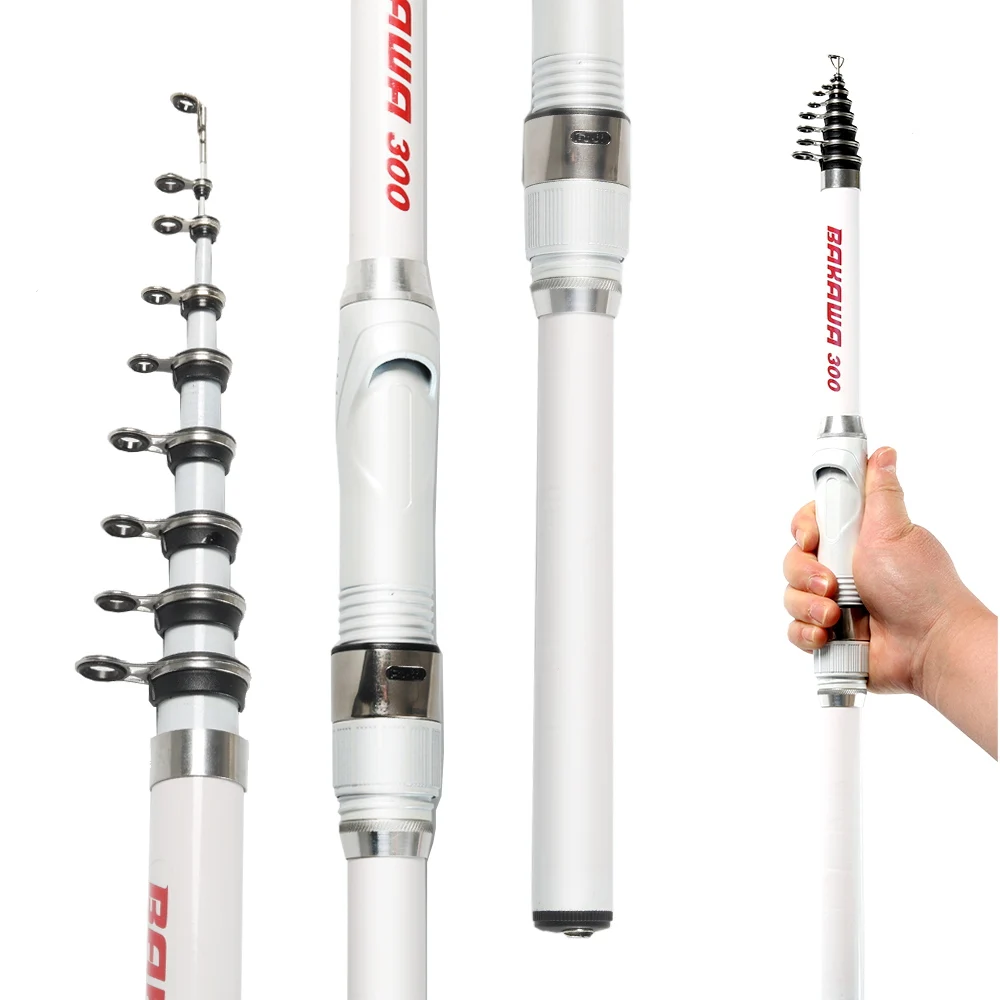 

Telescopic Freshwater Rock Fishing Rod Carp Feeder Pole Portable Carbon Fiber Pesca 1.5M 1.8M 2.1M 2.4M 2.7M 3.0M Travel Tackle