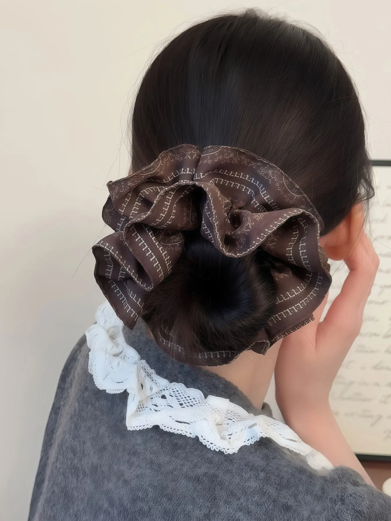 1PC  2026 New Double Layered Headband Big Hairpin for Women with Korean-style Patterns and Curly Hair String