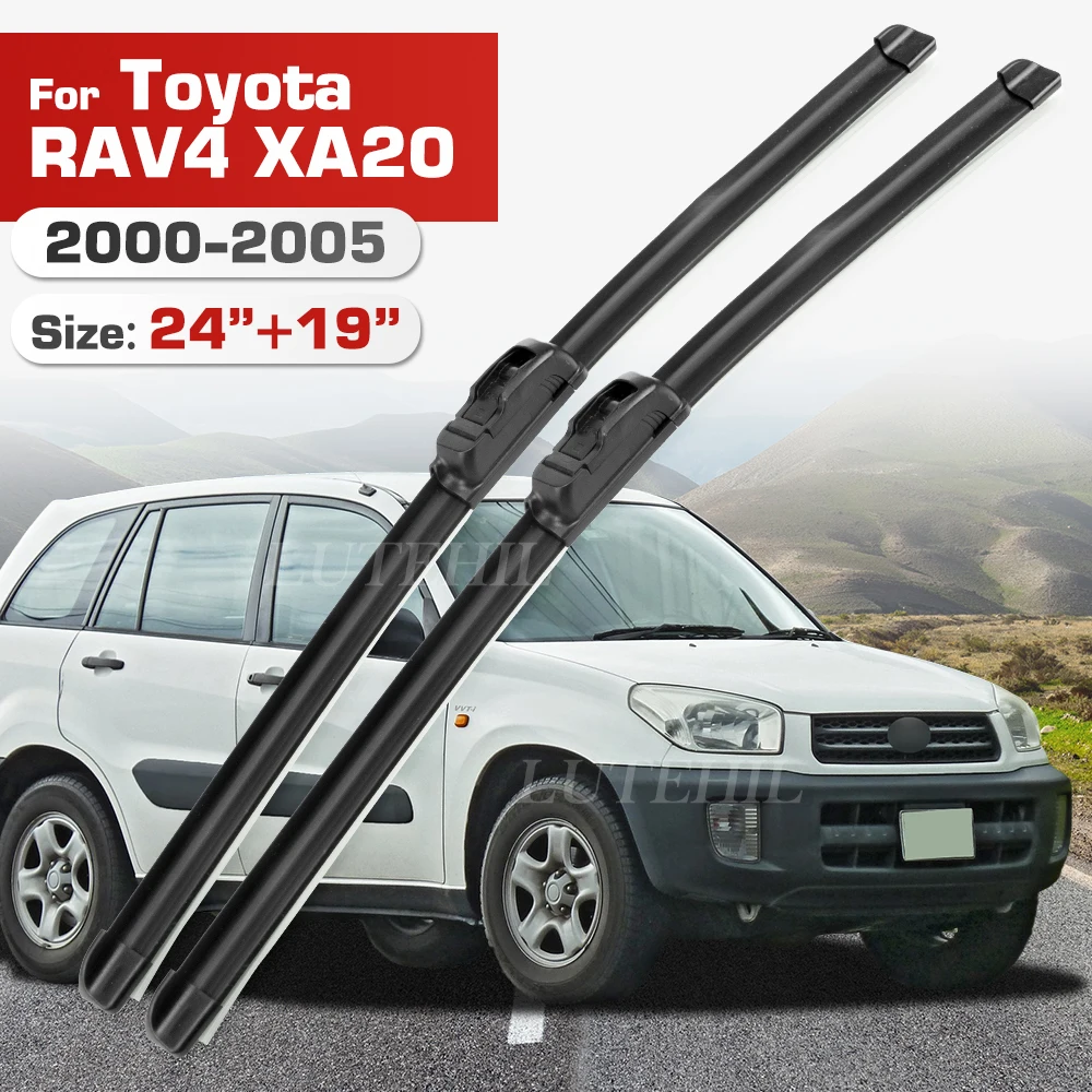 Wischer Für Toyota RAV4 XA20 2000-2005 2001 2002 2003 2004 Front Klingen Windschutzscheibe Windschutz Fenster Pinsel 24 "+ 19"
