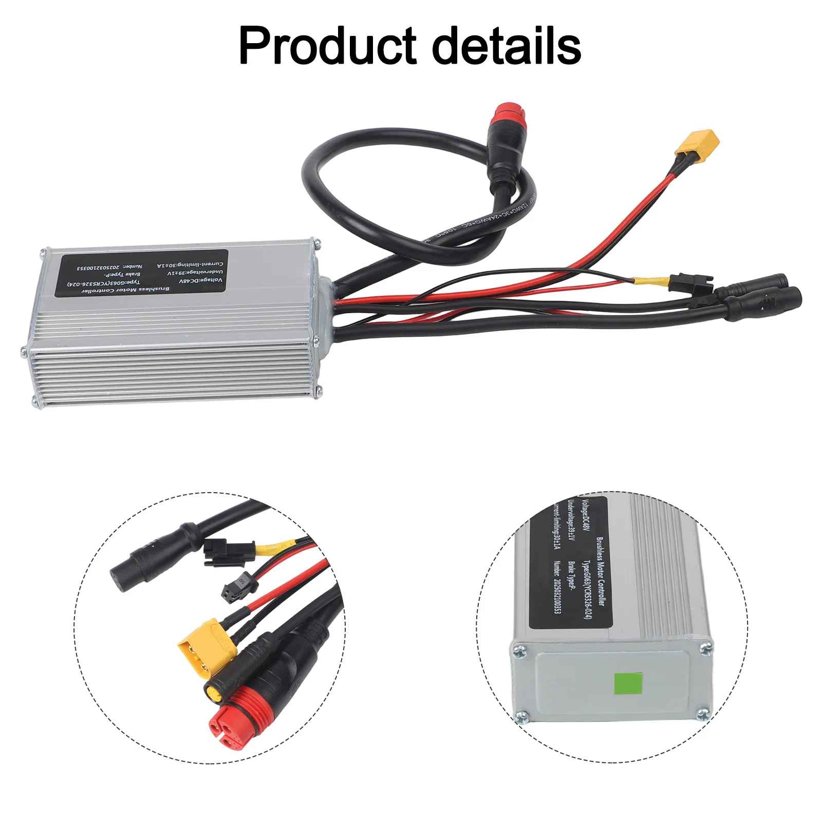 

Контроллер 48 В, 30 А, синусоидальный провод, лампа в комплекте, защита от тепловой перегрузки, усовершенствованная система управления электронным велосипедом