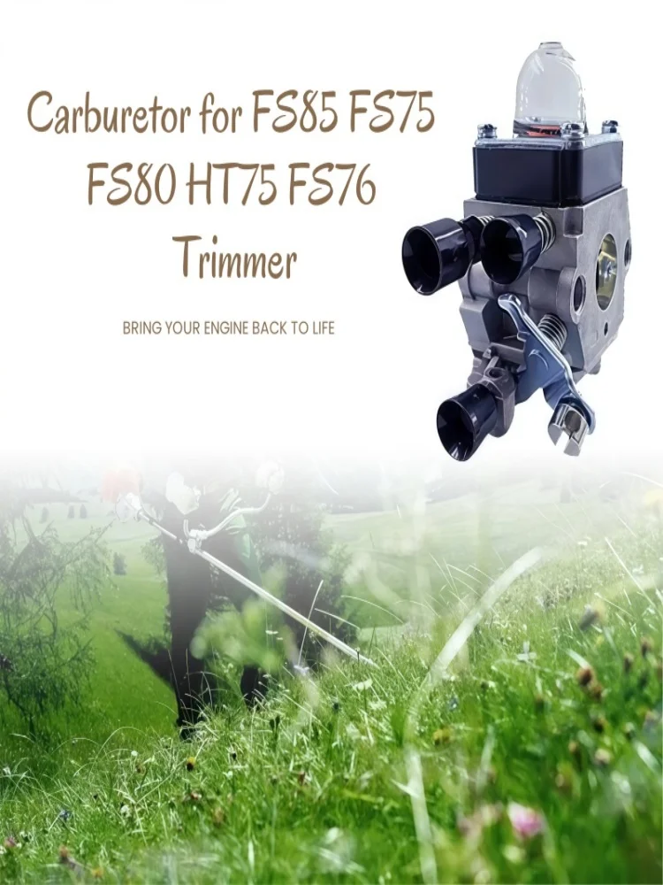 مكربن FS80R لـ STHIL FS85 FS85R HS80 HS85 HL75 FH75 FC75 FC85 KM80 HT70 HT75 سلسلة تشذيب Weedeater مع طقم صيانة