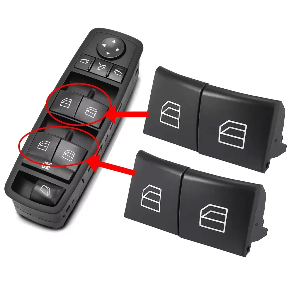 For Mercedes Window Switch Cap Master Switch For W164 X164 W251 Models Left/Right Placement Reliable Performance