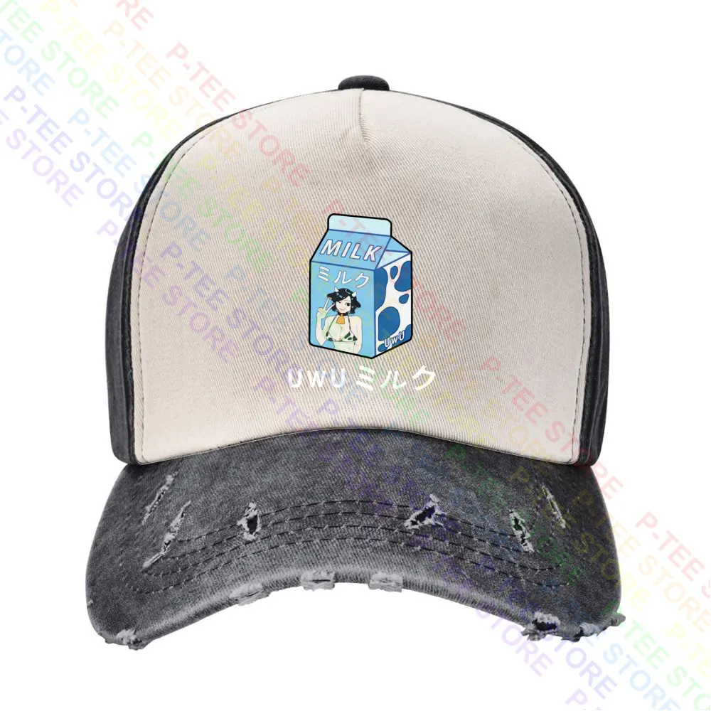 Uwu Milk Anime Hentai Cow Girl Moo Milk Carton Baseball Cap Snapback Caps Knitted Bucket Hat