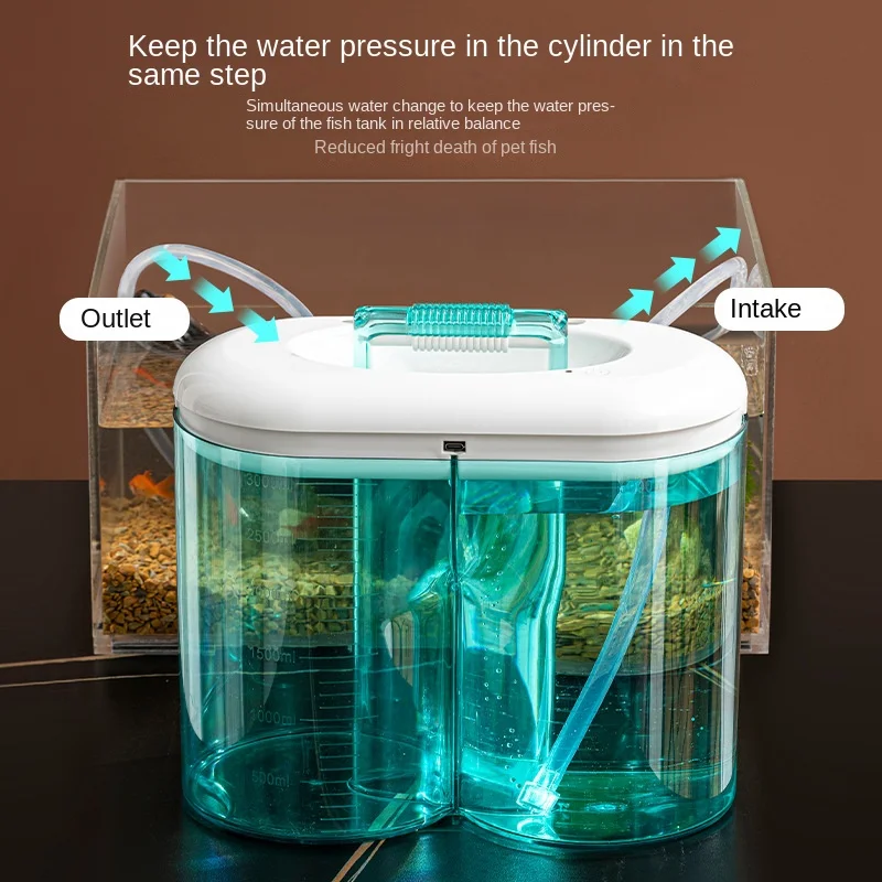 Fish tank water change bucket automatic water change device electric water pump cleaning water change device aquarium accessorie