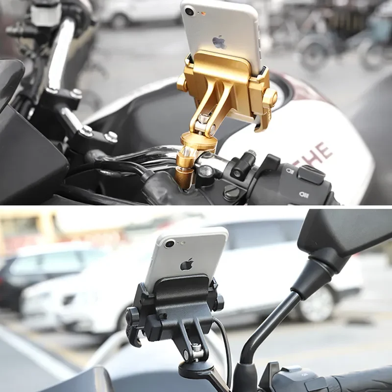 

Motowolf Motorcycle Navigation Mobile Phone Stand Bicycle Modification Stand Charger Can Rotate 360 Degrees All Phone With Usb