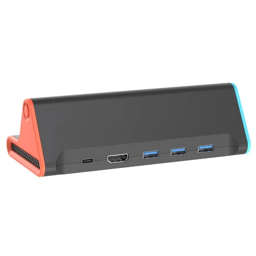 Imagen 2 del producto Para Nintendo Switch 2 estación de acoplamiento de TV con 4K compatible con HDMI/puerto tipo C/puerto USB/100W estación de acoplamiento de carga para Switch 2