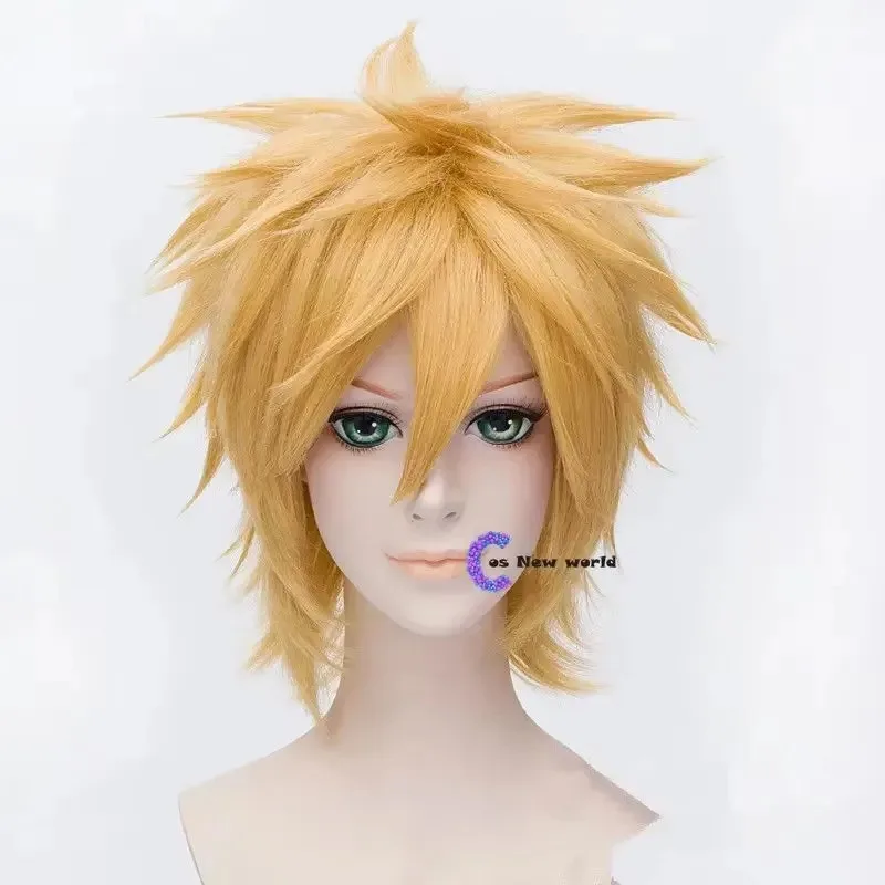 

Yellow wig of japan ninja with free wigcap