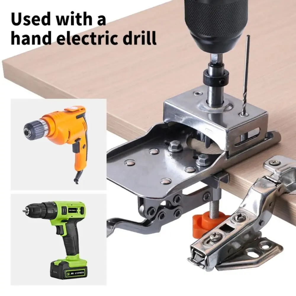 

Positioning Door Hinge Template Adjustable Professional Hole Guide Jig Removable Hinge Installation Hinge Slotting Locator DIY