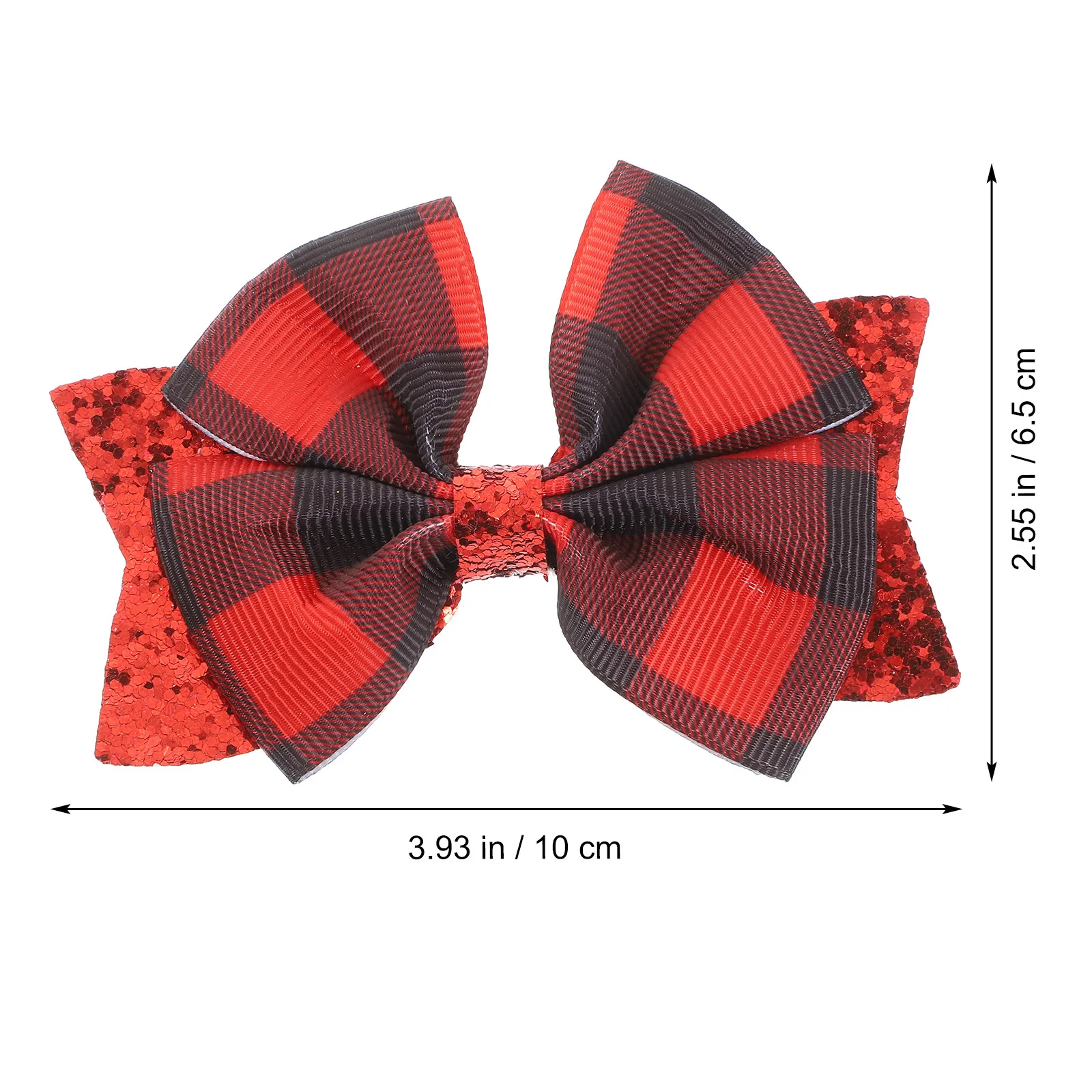 

4Pcs Bow Hair Clips for Women Exquisite Plaid Hairpins Comfortable All-Day Wear Suitable for Wedding Party Banquet Daily Styling