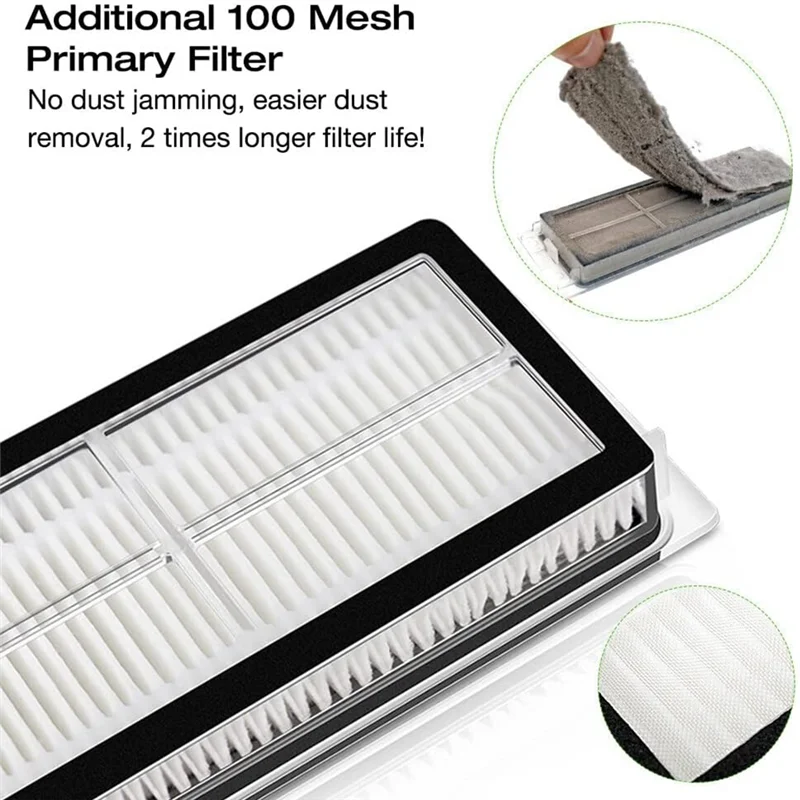 For Dreame L10S Ultra / S10 Pro for Mijia Omni 1S B101CN Robot X10+ Robot Vacuum Main Side Brush Filter Mop Parts