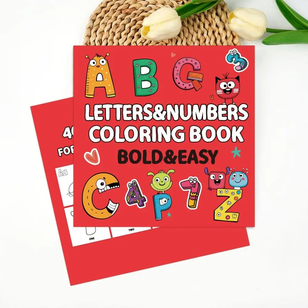 

Creative Letter Coloring Book Montessori Toy Educational Insect Filling Color Book DIY Interesting Gouache Graffiti Book