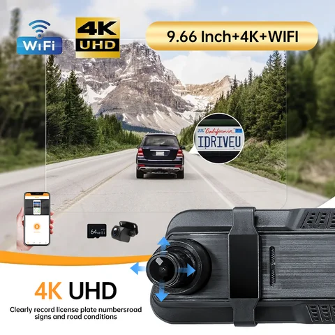 10 best sales rearview mirror dual channel recorder - №5