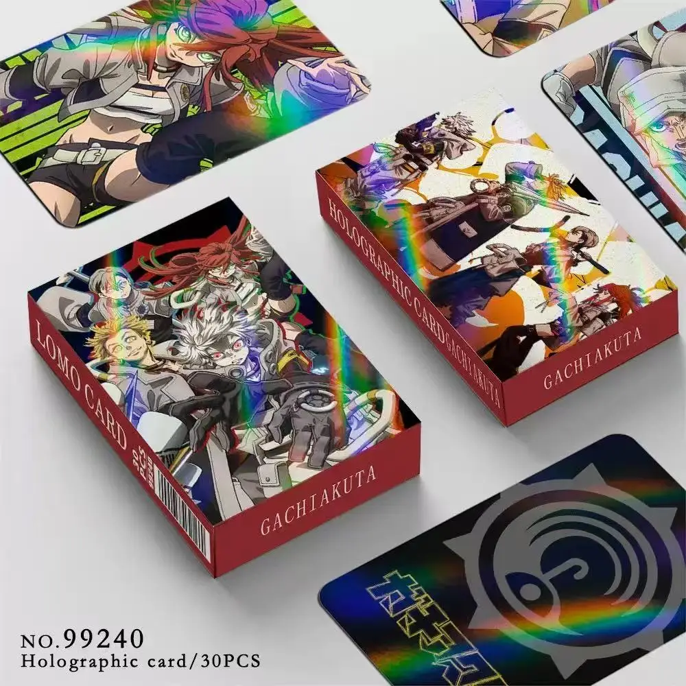 

30 Pcs/Set GACHIAKUTA Laser Lomo Cards HD Photocards Comic Characters Cosplay Gift Set