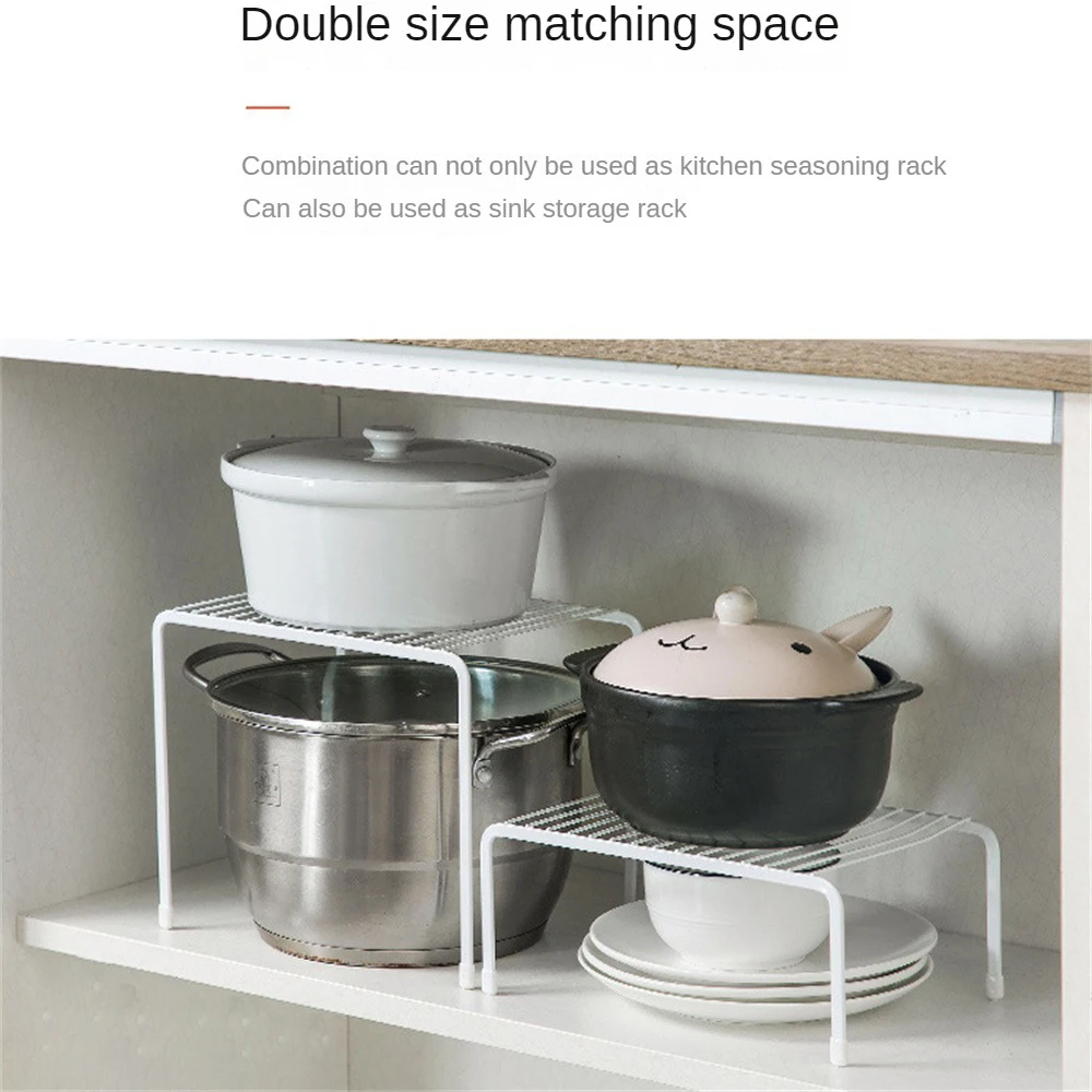 Iron Kitchen Storage Rack Closet Shelf Dish Drying Rack Spice Jars Holder Seasoning Bottles Shelves Spice Rack Kitchen Organizer