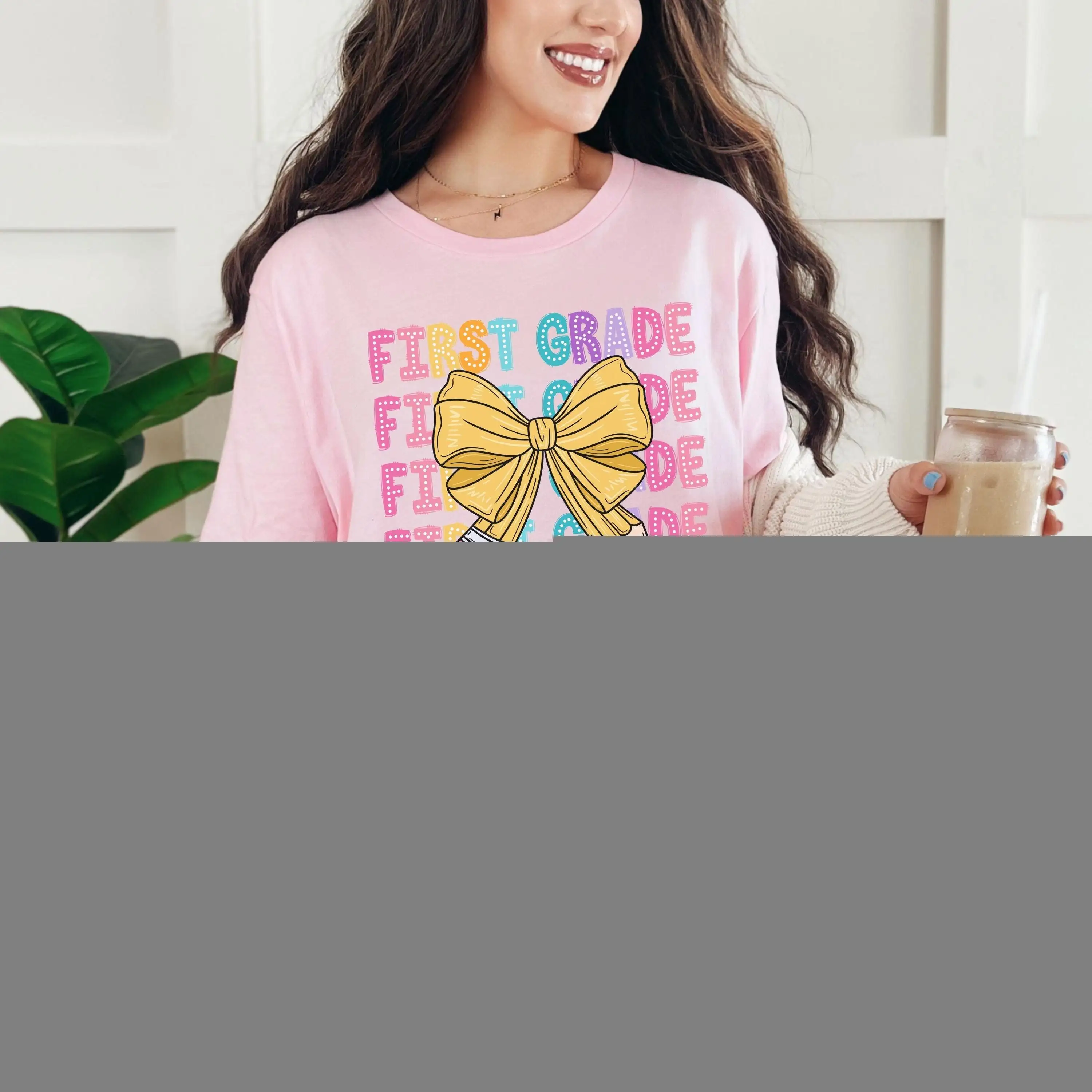 

Футболка для учителя 1-го класса, одежда для команды первой обратно в школу, одежда