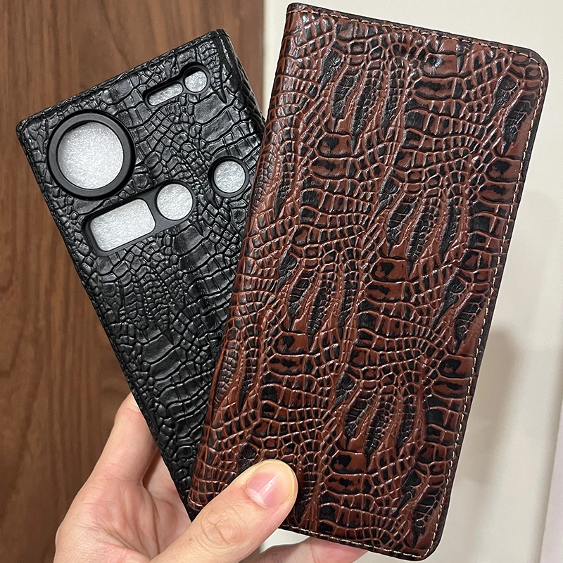 Magnetic Genuine Leather Flip Wallet Book Phone Case Cover On For ZTE Nubia Z50 Z60 z70 Ultra 5G Global Z 60 70 NubiaZ70 256/512