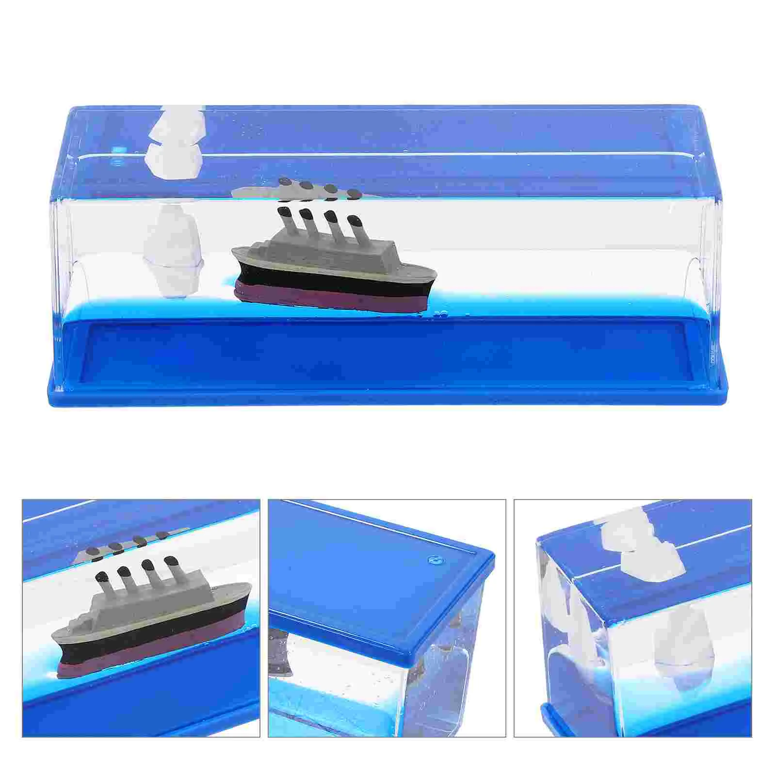 

Cruise Ship Toy Decorations Birthday Gift Boys Anniversary for Him Unsinkable Boat Acrylic Model Home Work Gifts