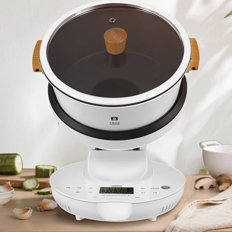 8L Automatic Intelligent Cooking Machine Professional Food Stir Frying Machine 220V Electric Robot Stirring Wok