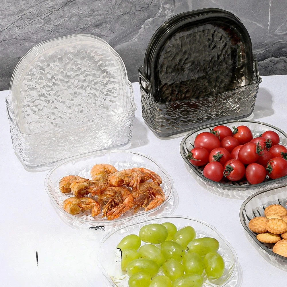 New 2025 Home Fruit Plate, for Snacks   Waste  Multi Use Snack Plate  for Bone  Fruits